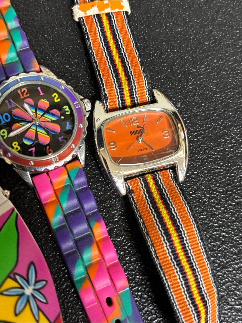 Y2K Retro Puma Accutime Jordache Colorful Silicone Watches Multicolor no battery